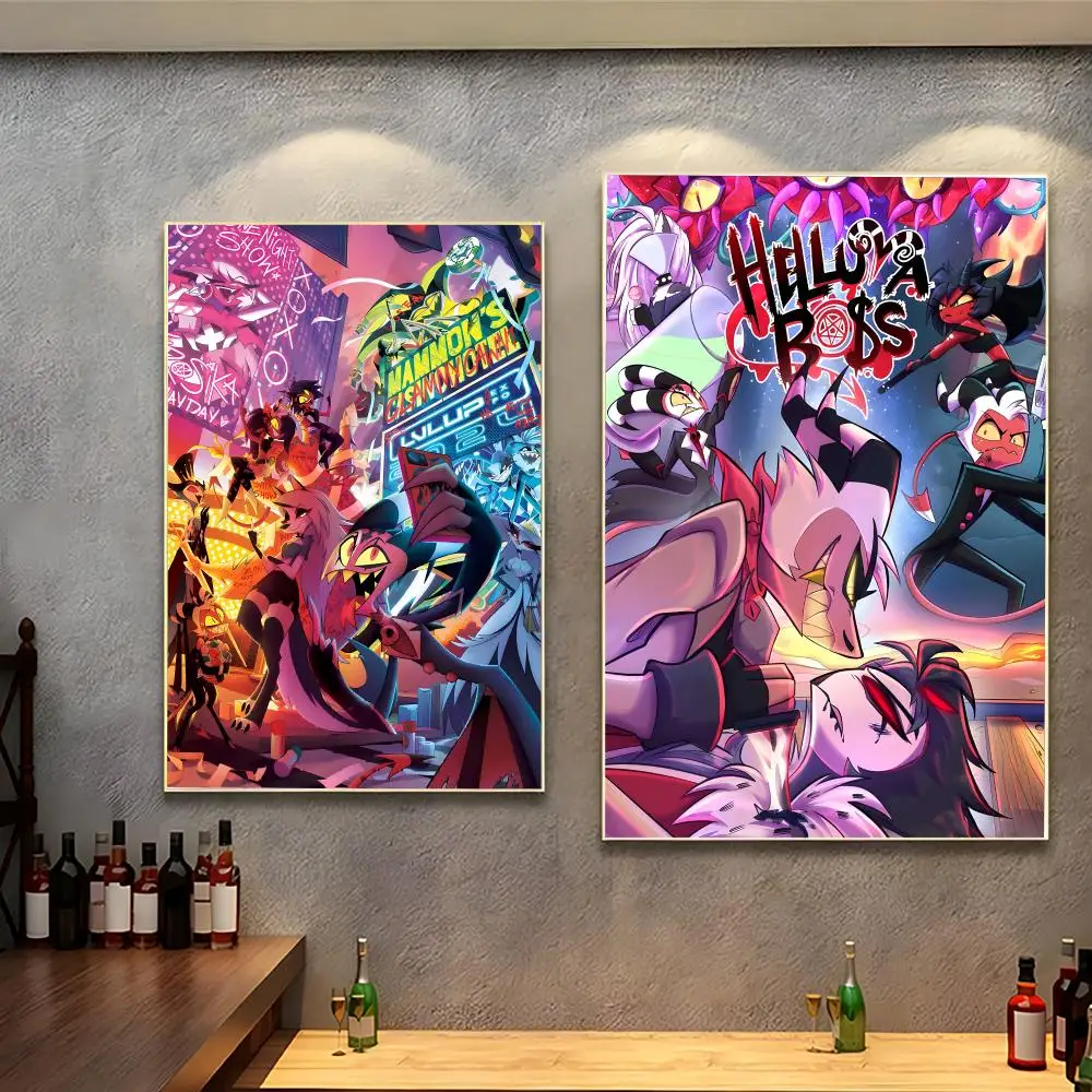 animation fantasy H‑Helluva Boss Poster Modern Indoor Wall Decor & Aesthetic Home Space Design
