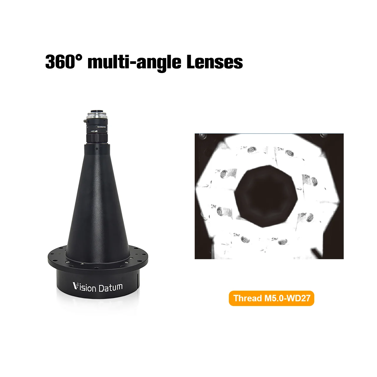 

360 Degree Multi-Angle Lenses Ultra-high Resolution Detect Small Defects Low Distortion Full HD Lens Lenses & Accessories