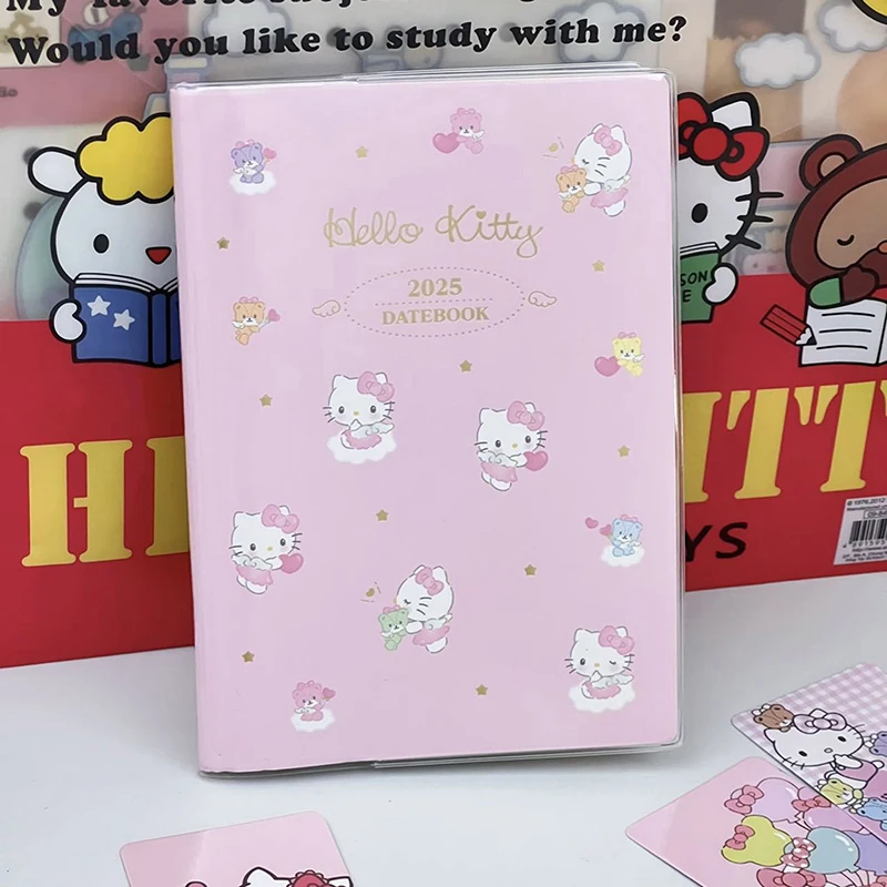 Cute Cartoon Hello Kitty 2025 Notebook Handbooks Timebooks High Appearance Student Plans Diaries Notebooks