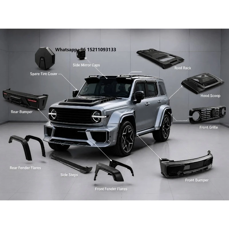 300 Mars City Full Exterior Kit OEM Mold Front Rear Bumper Flare Hood Side Step SUV Mod Accessories