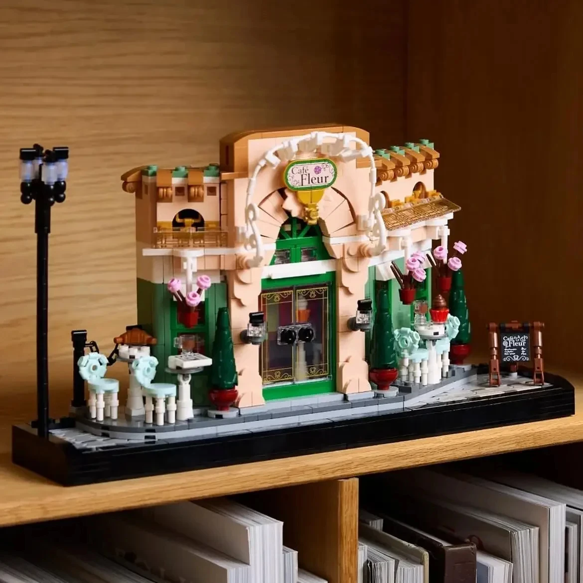 2025 1101 قطعة منتج جديد سلسلة عرض شارع المدينة مقهى فرنسي للأطفال ألعاب تجميع تعليمية هدايا للأولاد والبنات #6