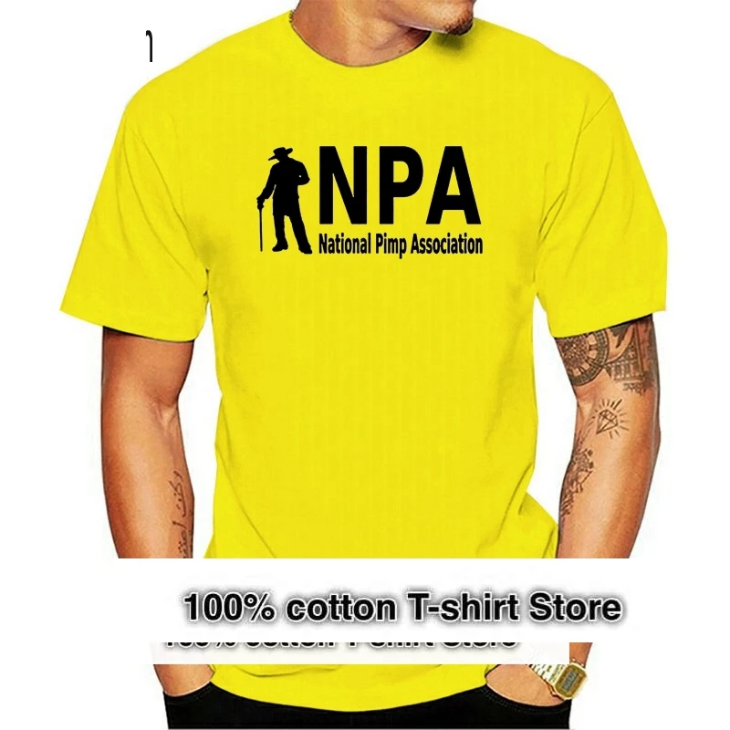 NPA National Pimp Association Funny Adult Humor Graphic T-shirt