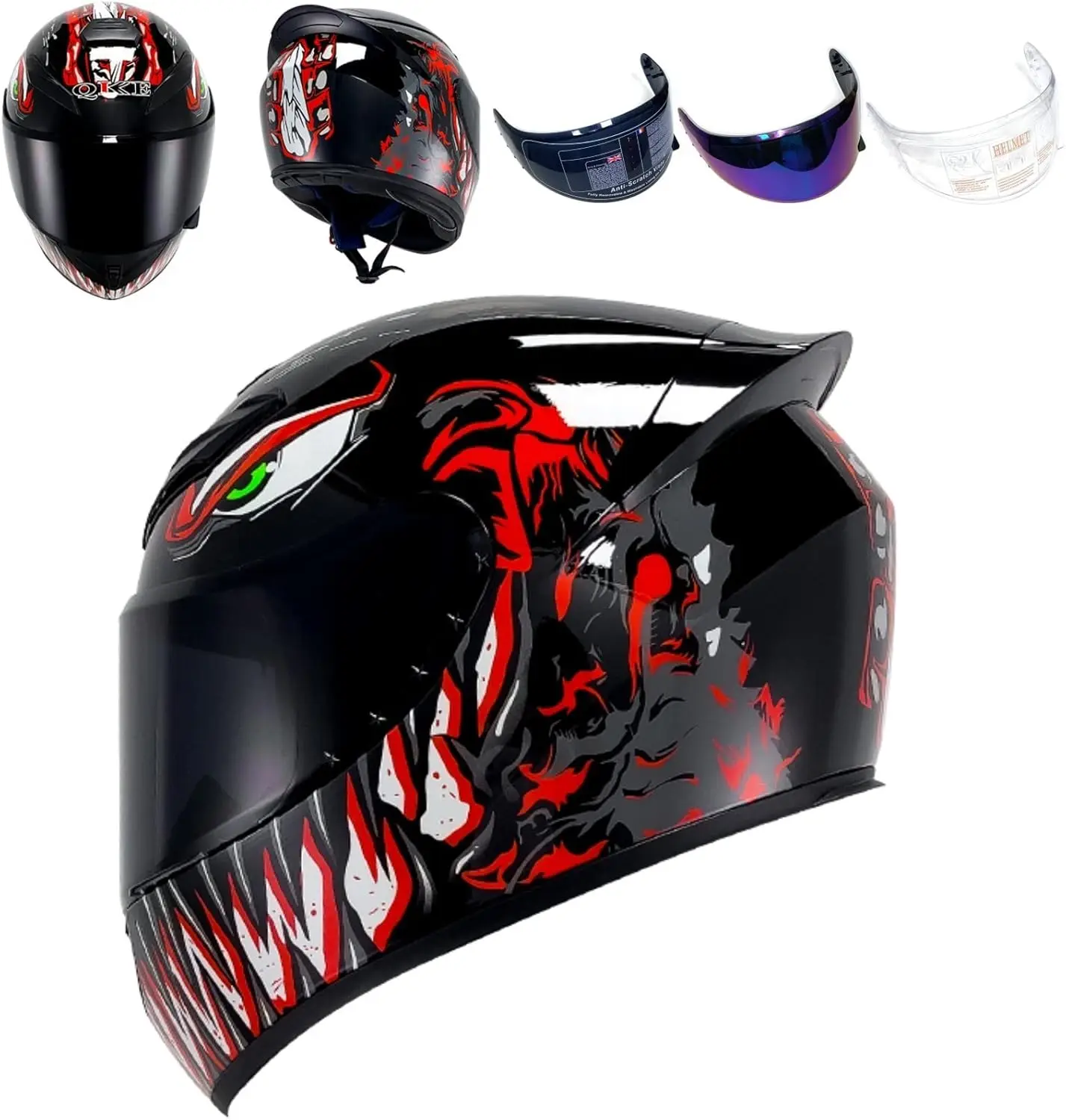 Casque de moto intégral, casques de motocross de course, compatibles avec Pinlock, visières transparentes et teintées, modèle DOT, approuvé, vélo de rue