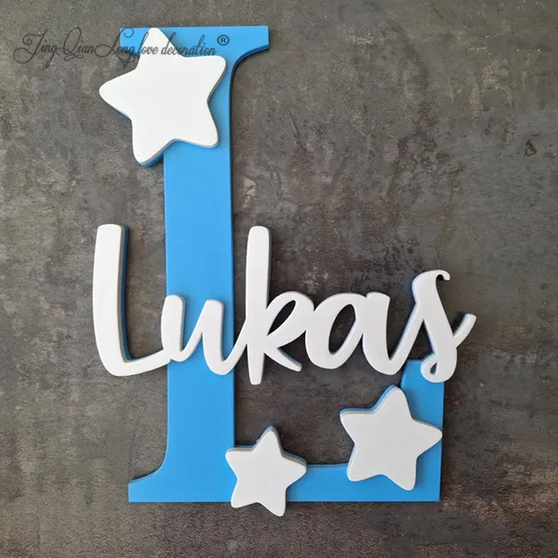 Custom Personalized wooden name, wall decoration, toy chest, children's room, gift for a birth, birthday, baby, Christmas