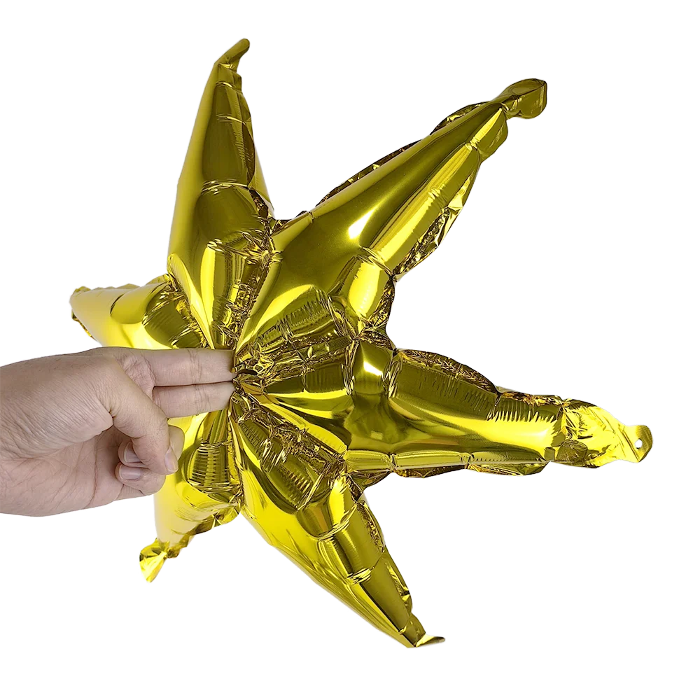 Starbust Balloons Gold Silver Star Foil Balloon Six Point Star Balloon Birthday Wedding Decor Kid Air Globos Party Supplies