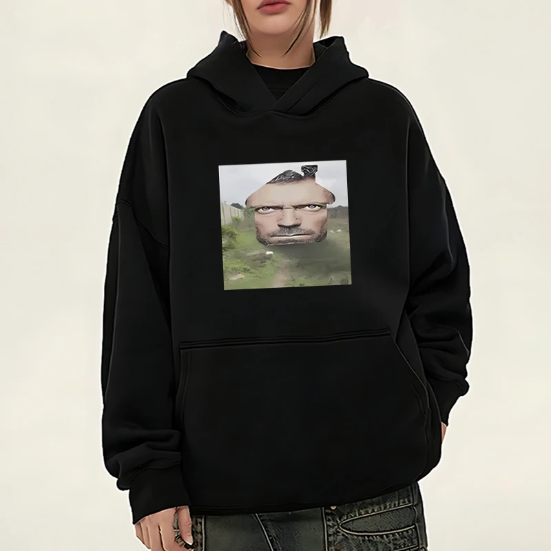 

House MD House Brainrot Funny printed Hoodie Men Women Hip hop streetwear Long sleeve Fleece pullover vintage Sweatshirt Unisex