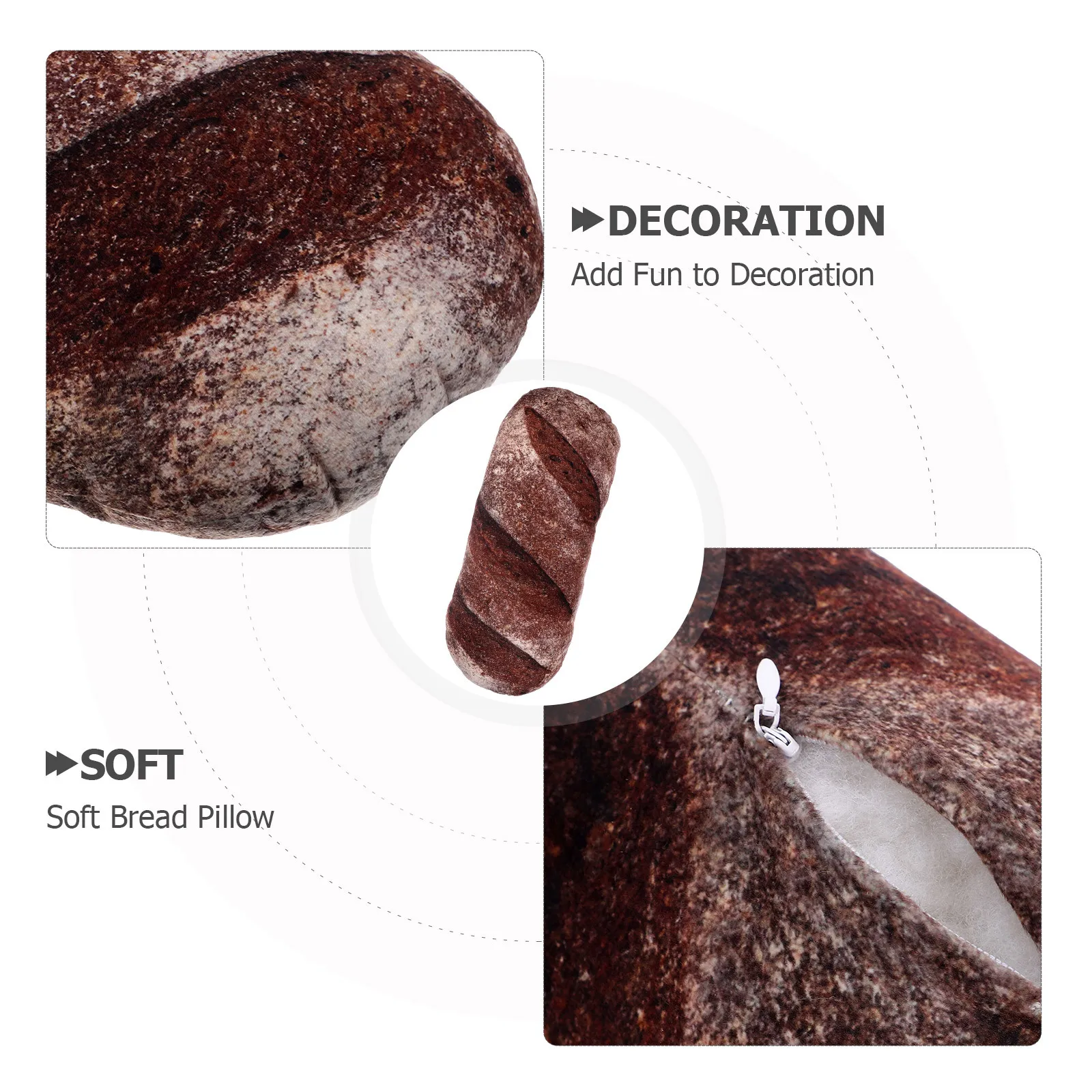 وسادة خبز محاكاة واقعية ثلاثية الأبعاد وسادة خبز التوست كرسي أسفل الظهر دعم الأريكة الناعمة كرسي وسادة أرضية ديكور ممتع