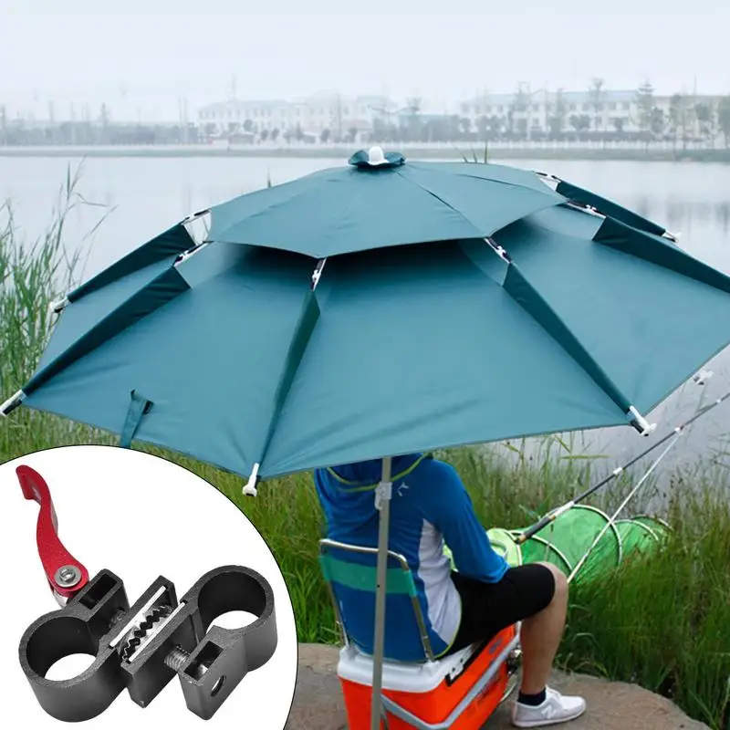 Umbrella Clamp For Chair Adjustable Umbrella Base Stand Holders Clamp Fixed Beach Fishing Chair Clamp Bracket Stand Support