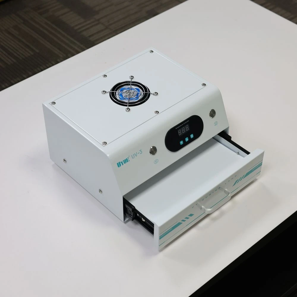 

UYUE UV-3 Высокоэффективный УФ-лампа для мобильного телефона ЖК-экран с сенсорным/олевым ЖК-экраном Oca Ламинатор Восстановленный инструмент