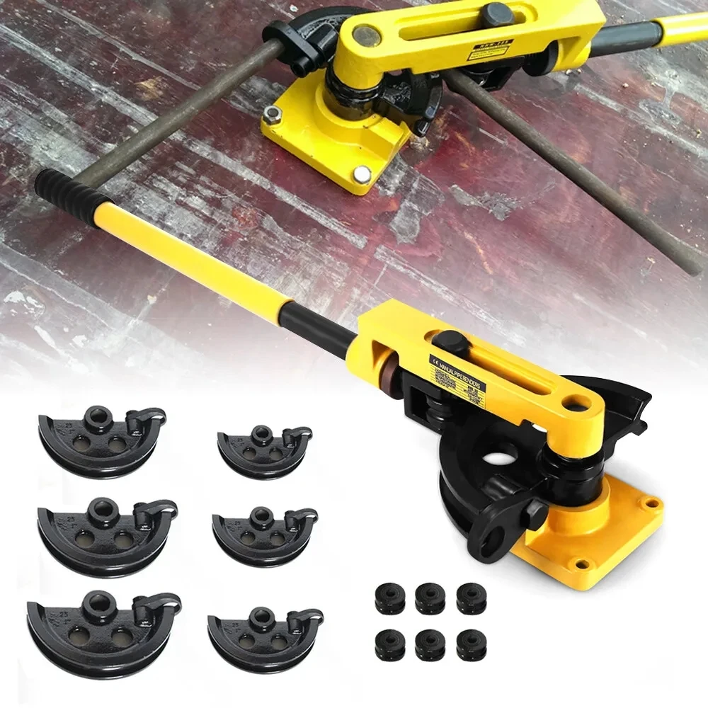 Rohrbiegemaschine, manueller Rohrbieger 10–25 mm mit Matrizen, 3/8–1 Zoll Rebar Shear Tool – Detail 1