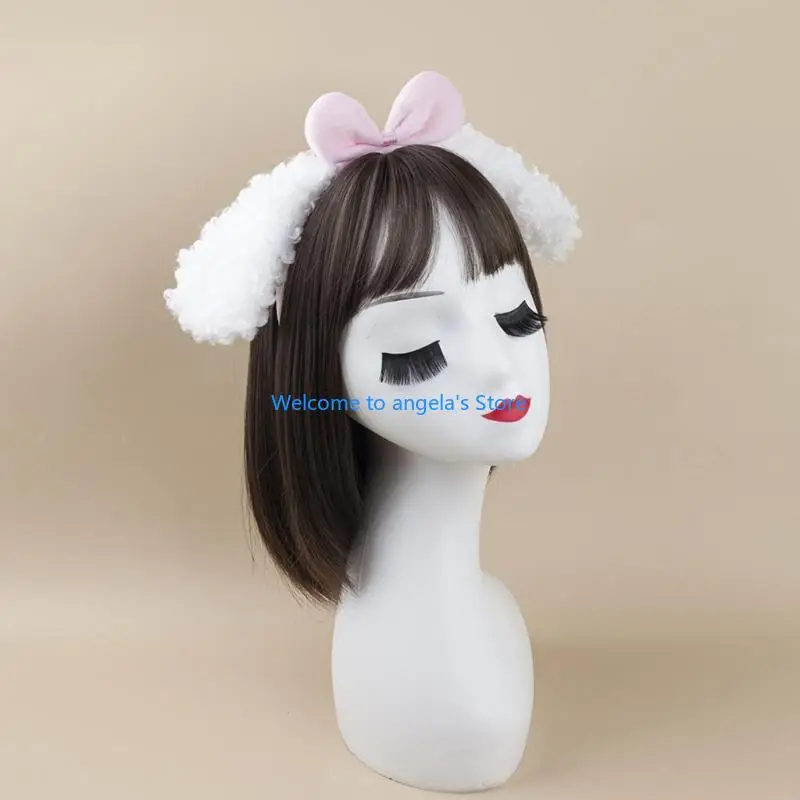 X4YC 1/3/4 Pcs Dog Costumes Set Dog Ears Headband Dog Tail Tutus Skirt Bowtie Kids