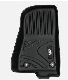 Tappetino per auto antiscivolo durevole in TPE ECO compatibile con Jeep Wrangler JL 4xe (non per modelli JL Unlimited a 2 porte) 2021-2024 3 pezzi