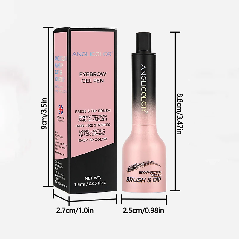 6 色の眉ティント防水非汚れ眉クリーム長期的な外観メイクアップなし効果的に隙間を埋める