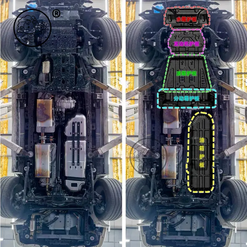 For Tank 300 engine guard plate front bumper chassis baffle water tank oil tank transfer case gearbox modification special parts