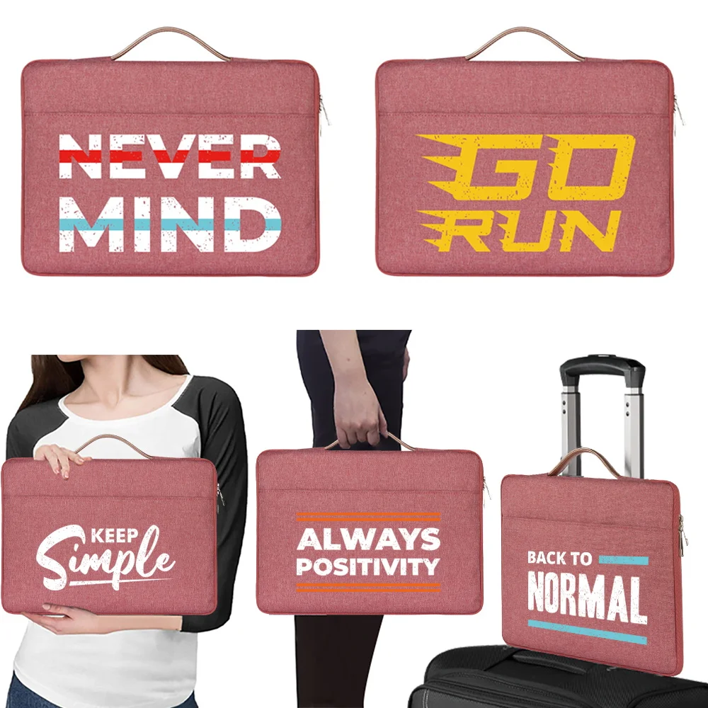 

Laptop Sleeve Case 11 12 13 14 15 Inch for DELL Notebook Bag Carrying Bags Macbook Air Pro Phrase Pattern Print Shockproof Case