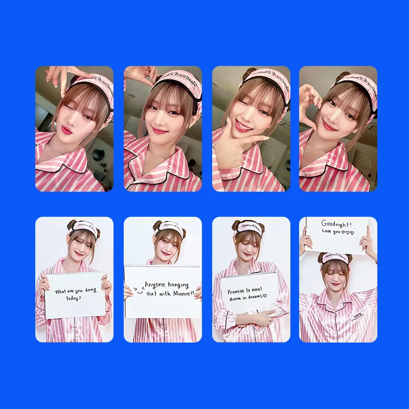 

Kpop South Korean Girl Group GIDLE MINNIE MEDIEAL Meidiheil Endorse Card SOYEON YUQI Photo Cards Fans Gift
