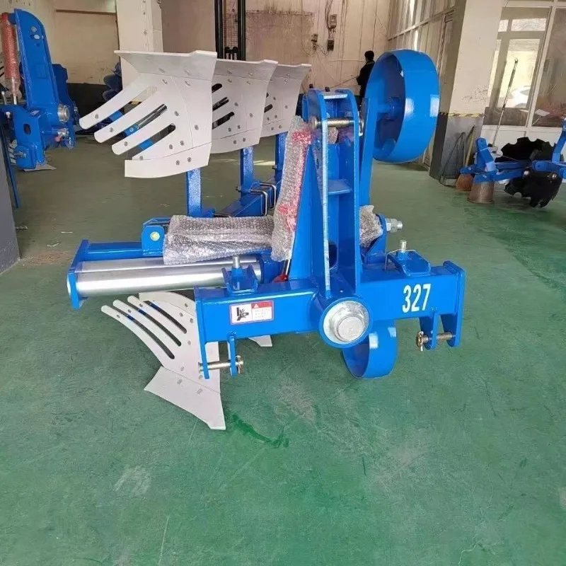 Hydraulic turning plow tractor deep plowing broken soil grid five plow