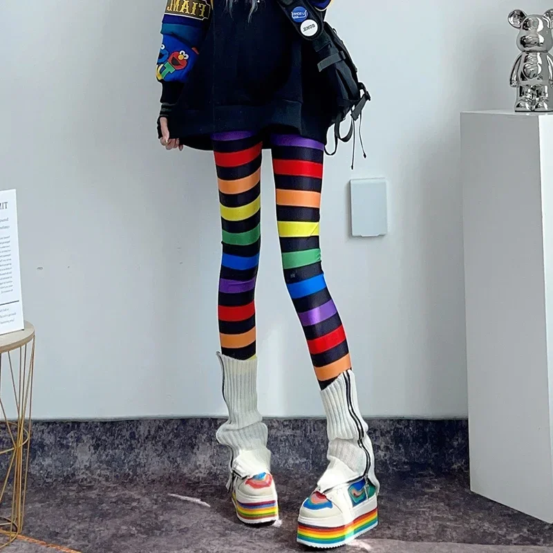 Ladies Fashion Casual Cool Graffiti Elastic Pants Women Clothing Girls Streetwear High Waist Leggings Female Sexy Clothes 1033 2