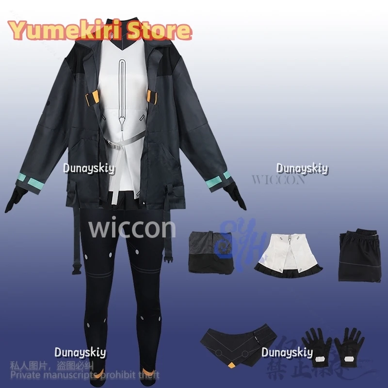 نوير تأثيري Synduality أنيمي زي فاسق معطف أسود السراويل Y2K الفتيات أزياء الهالوين عيد الميلاد كرنفال حزب كوس مخصصة #2