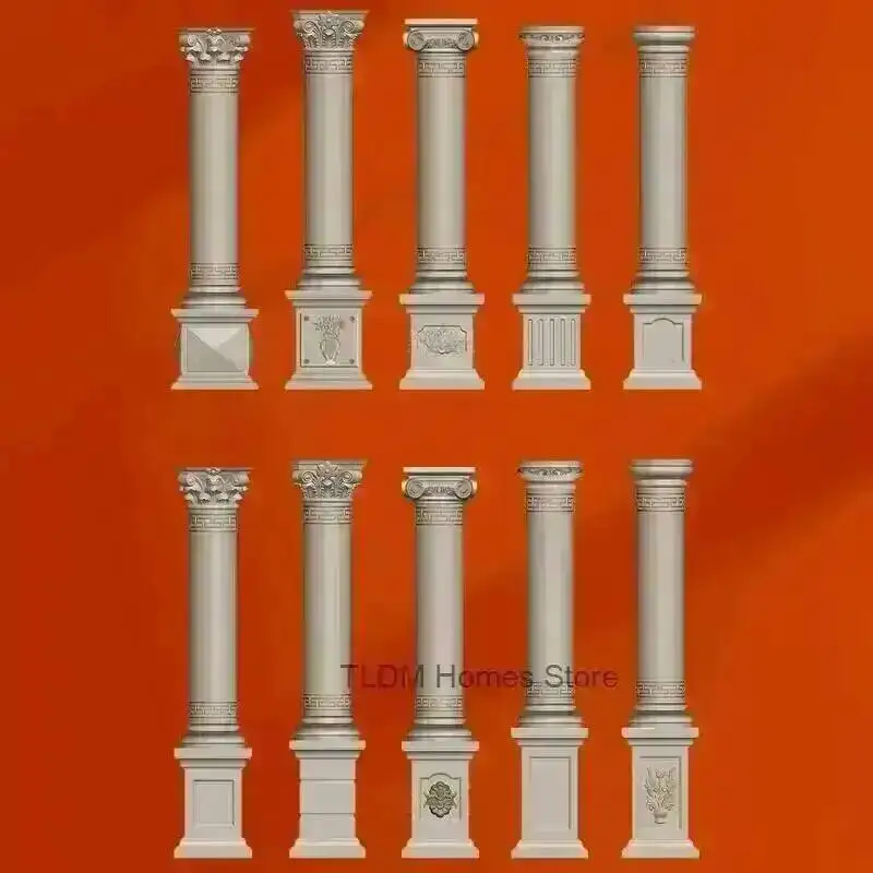 roman Mold Durable ABS column Plastic Concrete Round Column Mold for Gardening Roof Support Molding House Construction Tool M
