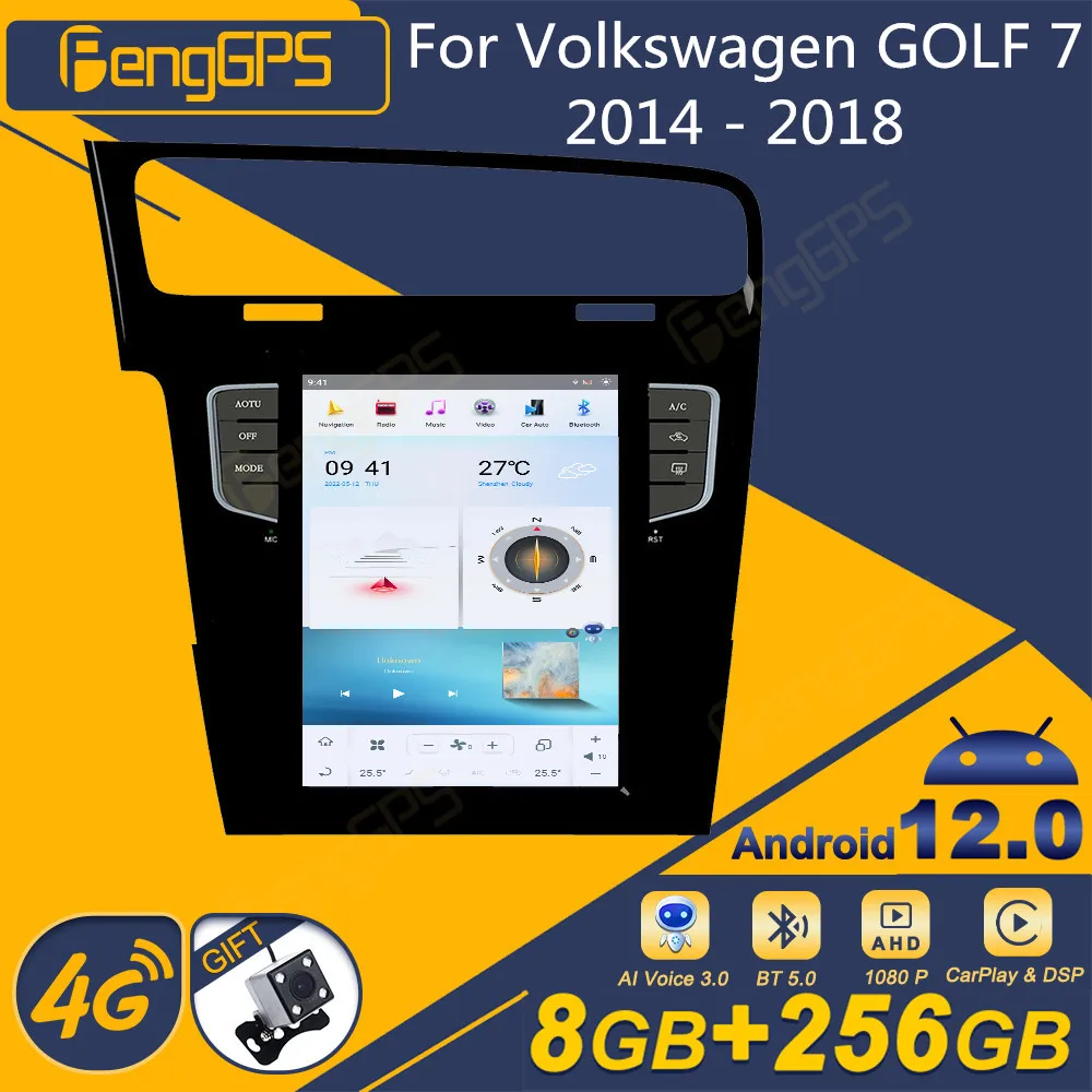 

Восьмиядерный процессор Qualcomm для Volkswagen GOLF 7 2014 -2018 Android автомобильное радио Тесла экран 2Din стереоприемник Авторадио мультимедийный плеер