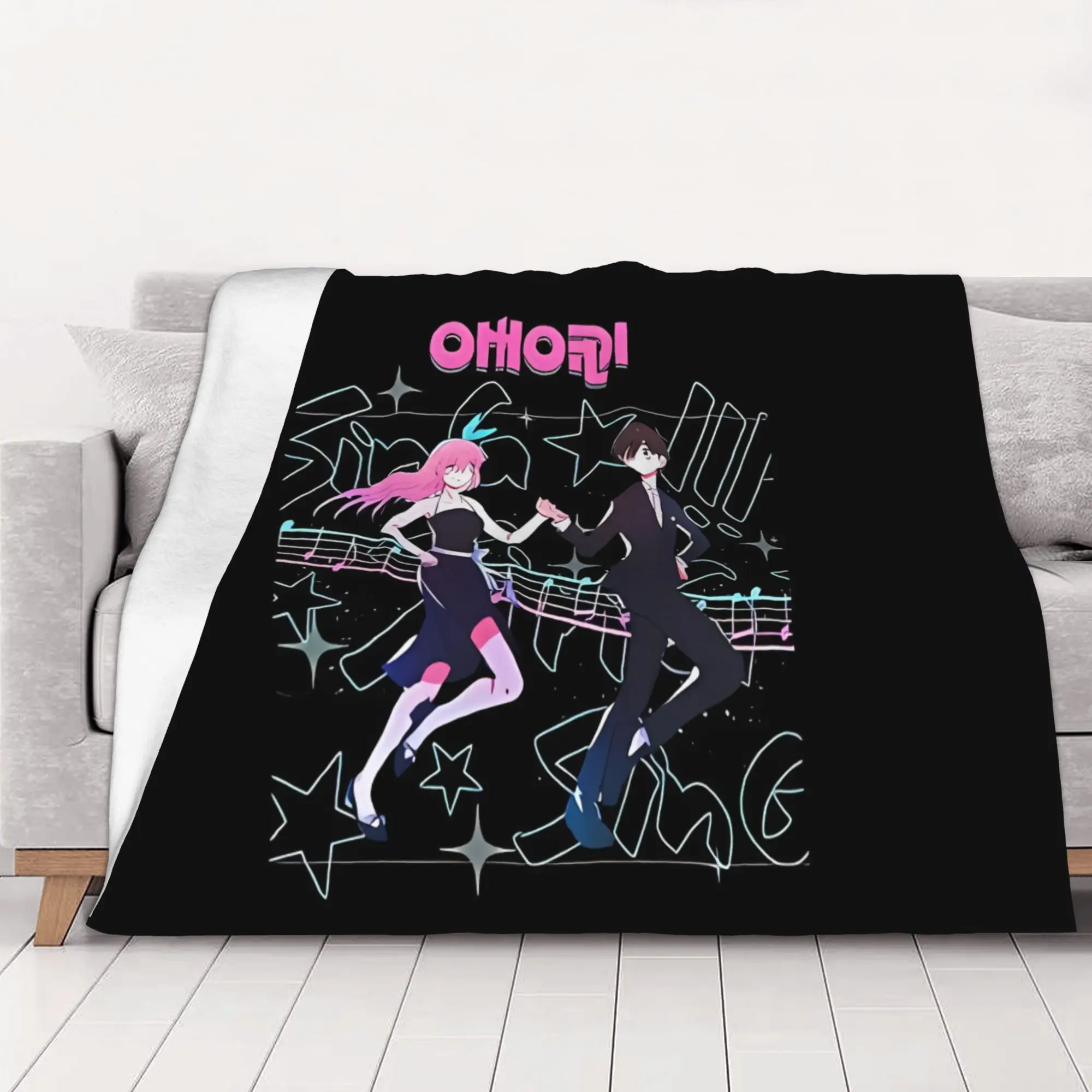1PC home Cutecore Classic Omori Blanket Super Cosy Plush Home Living Room Sofa halloween