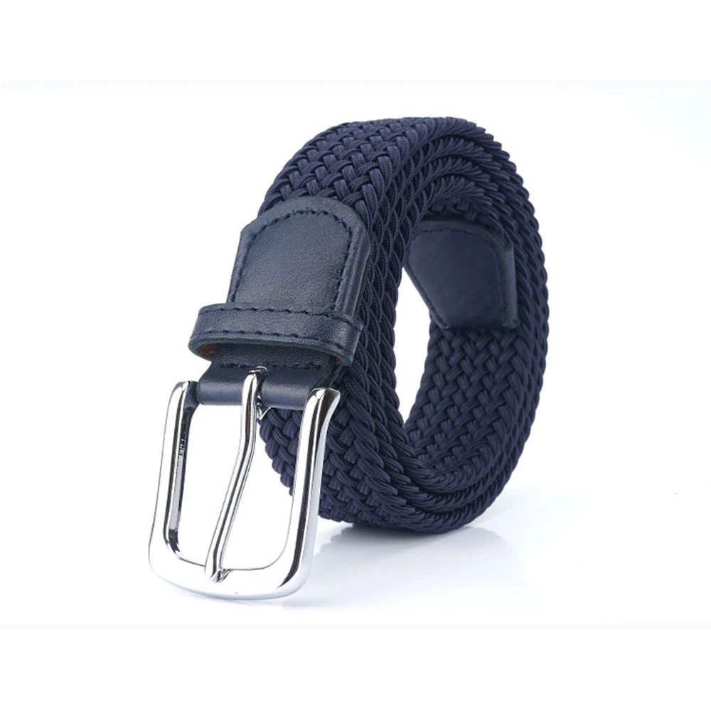 TUSHI Neue männer Nicht-loch Woven Gürtel Elastische Stretch Leinwand Gürtel Weiblichen Koreanischen Stil Vielseitig Student Hosen Denim gürtel Luxus – Detail 14