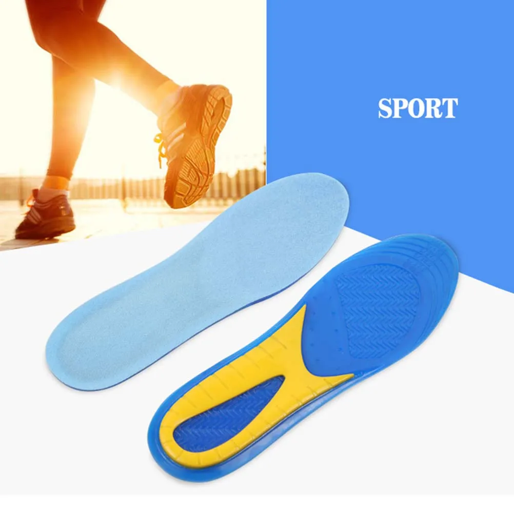 

Thickened Elastic Insole Feet Pads Sports Absorption Shoe Cushion Breathable Sweat-Absorbent Massage Pain Relief Damping Insoles