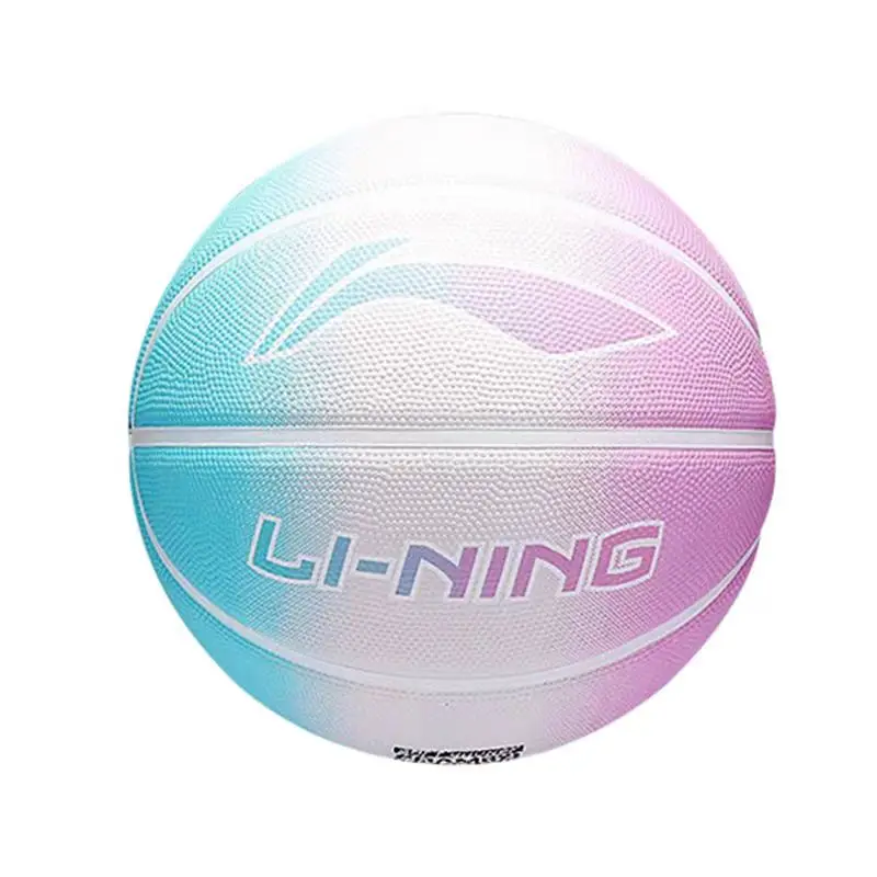 

Li-Ning Basketball LBQK757 Rainbow Gradient Wearproof Outdoor Cement Court Youth Training Ball for Teens Boys Kids ﻿