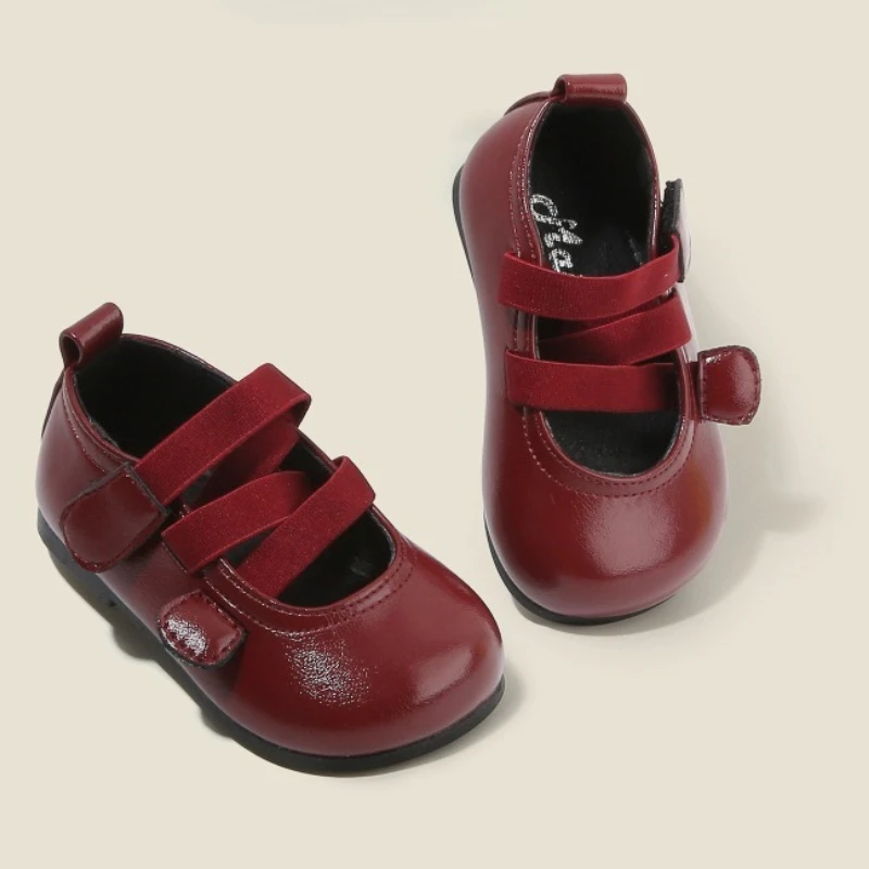 

Child Princess Leather Shoe2026New Korean Edition Child Soft Soled Single Shoe Fashion Girl Anti Slip Campus Party Leather Shoe
