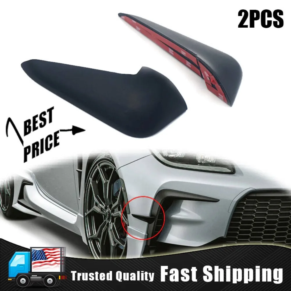 

2Pcs Fit 2022 2023 Toyota GR86 Front Bumper Pur Matte Black Left& Right Side