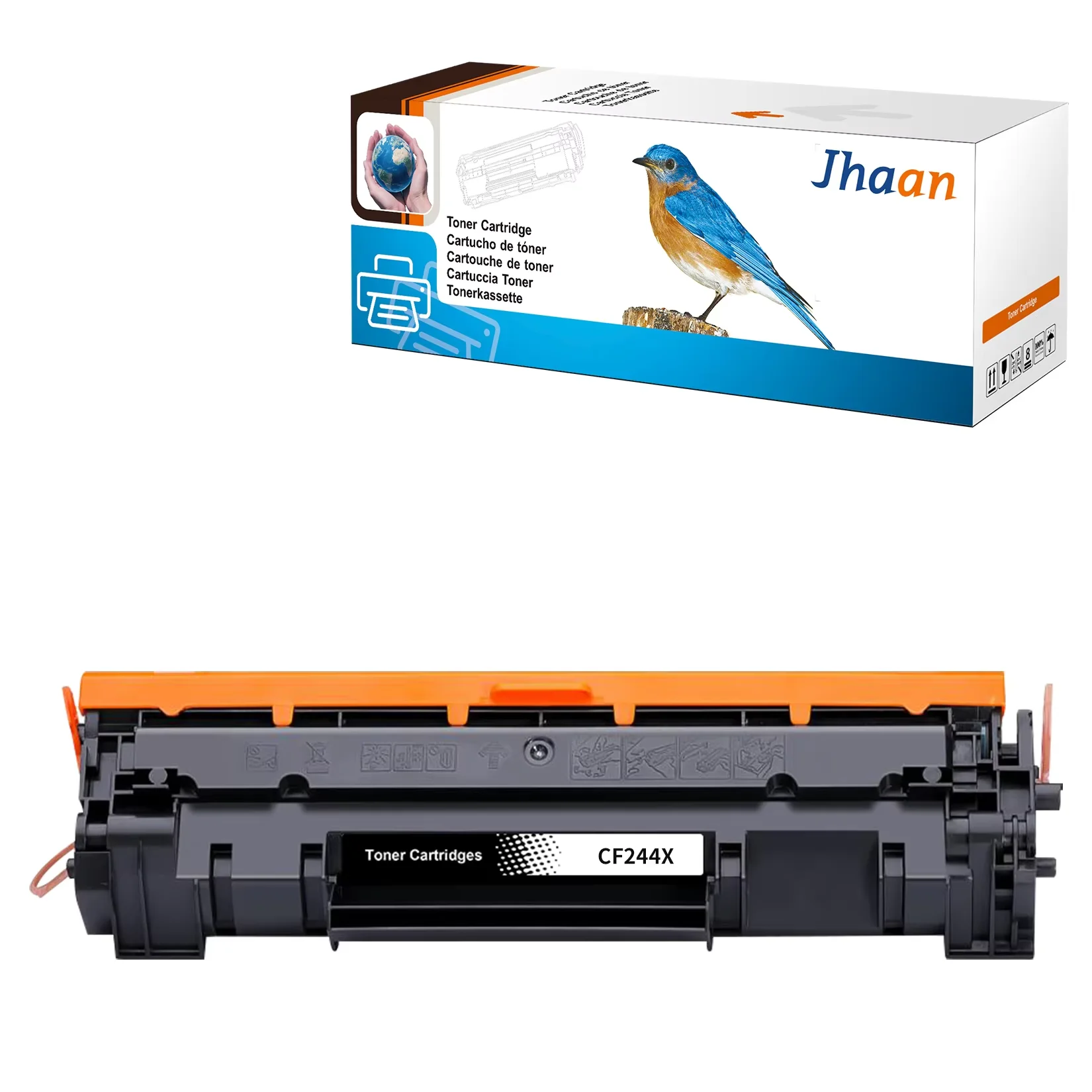 Jhaan 44X CF 244X Tonerkartusche Kompatibel mit HP 44X CF244X für Laserjet MFP M28w M28a für Laserjet Pro M15w M15a Drucker