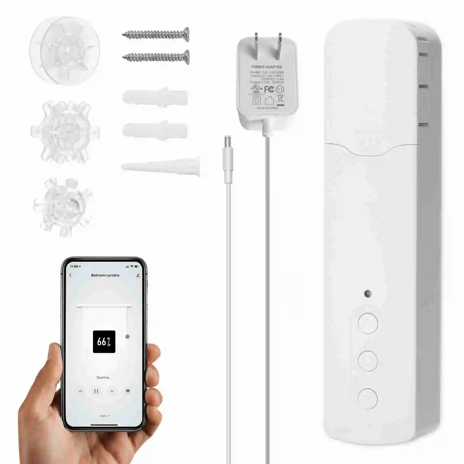 New Tuya WiFi Smart Pull Bead Curtain Motor Smart Home Electric Curtain Motors APP Control Voice Control For Alexa Google Home