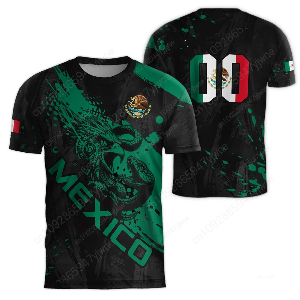 Mexico Soccer Jersey For Children 2026 Football National Team Fans Sportswear Short Sleeve Summer Men's Outdoor Training T-shirt