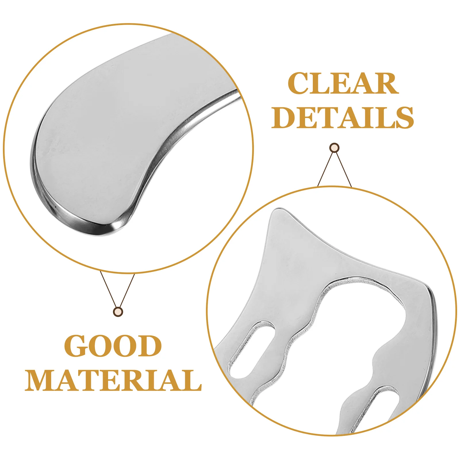 

Fascia Knife Massage Tool Scraping Equipment Board Tools Metal Salon Multi-functional Stainless Steel Back Massager