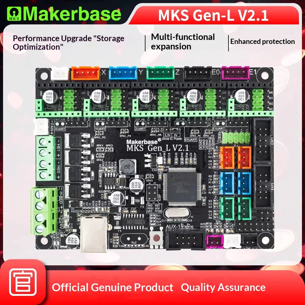 Плата управления 3D-принтером Makerbase MKS Gen-L: экономичная, с открытым исходным кодом, на базе Marlin