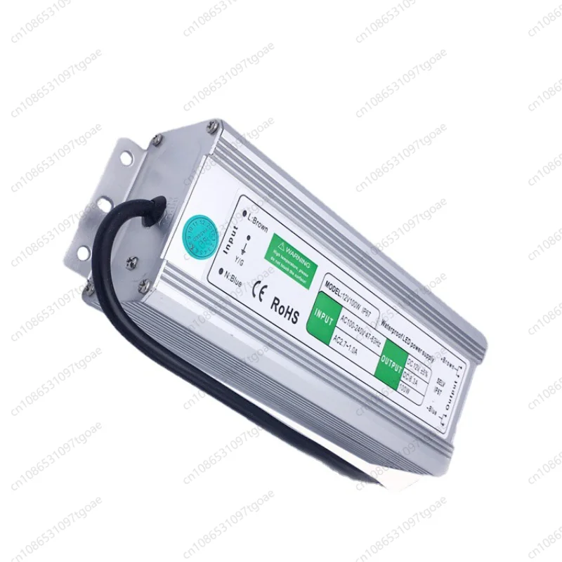 Outdoor Waterproof LED Driver 100W 12V/24V Switching Power Transformer for LED Light Strip Advertising Screen Project Use
