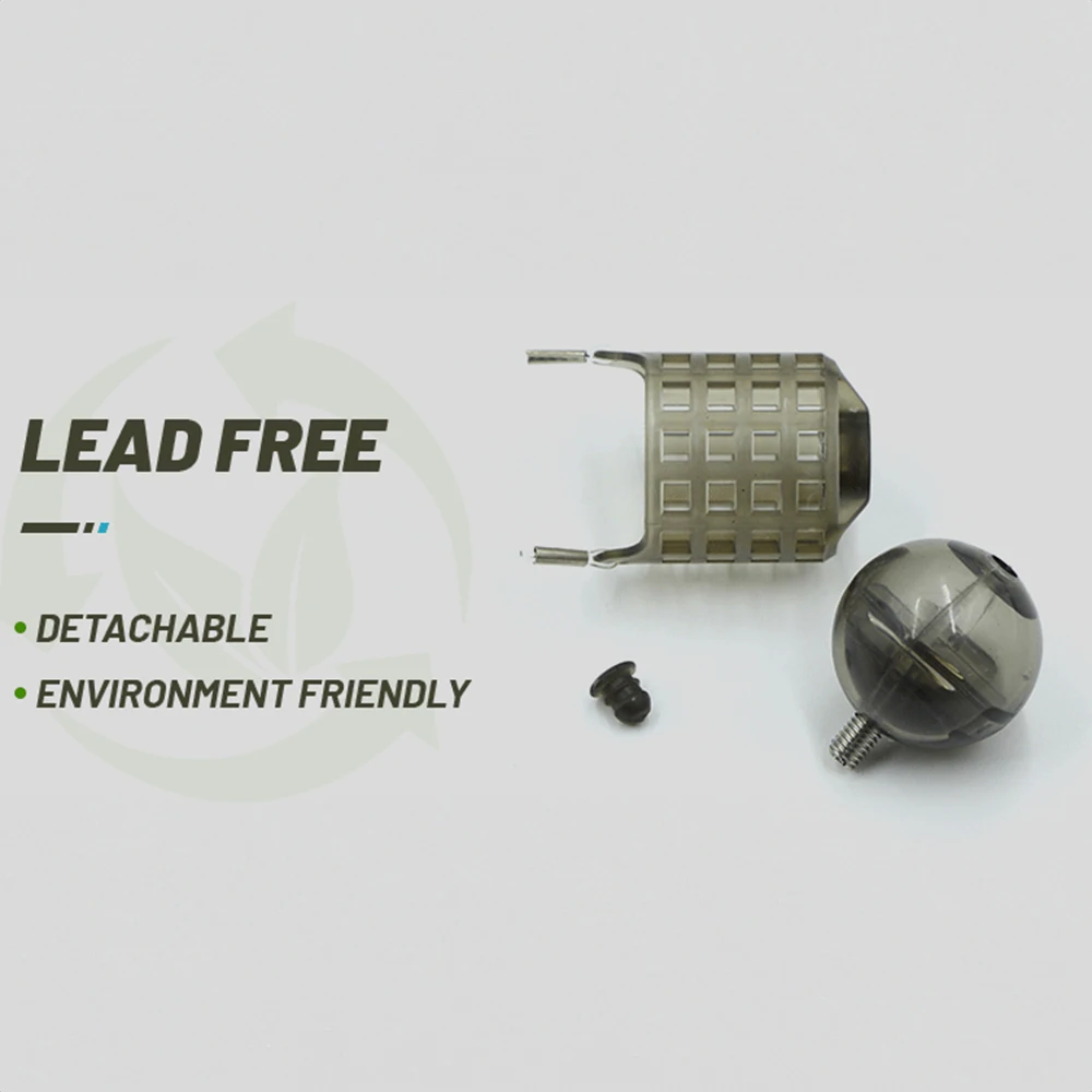 

10pcs/Pack Carp Fishing Bait Feeder Lure Cage With Adjustable Weight Ball Bait Feeder Durable Fishing Trap Tools Accessories