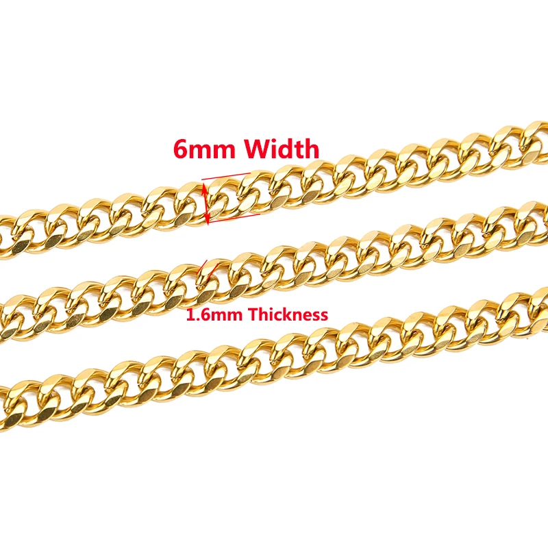 Aço Inoxidável Ouro Frisado Cabo Satélite Link Chain, DIY Tornozeleira, Colar, Pulseira, Jóias Fazendo Acessórios, 1 m