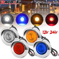 10pcs Waterproof LED Clearance Lights Front Rear Side Marker Indicator Lamp for Car Truck Trailer Lorry Bus Boat Pickup 12V 24V