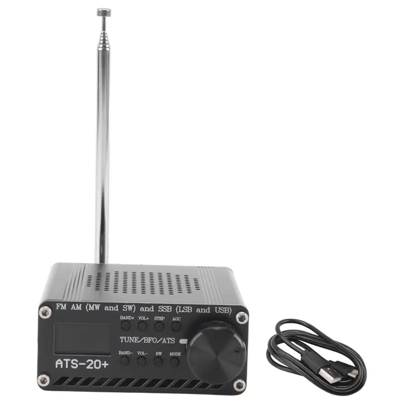

-[A51I Digital]Si4732 ATS-20+ ATS20 Shortwave Radio Receiver DSP SDR Receiver FM AM (MW SW) And SSB (LSB USB) With Antenna