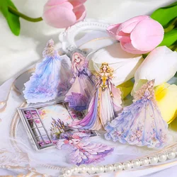 Mr. Paper, 20pcs/bag, Fairy Tale Princess Themed Stickers, Card Scrapbook, Handmade Notebook Collage Decoration Girl Stickers