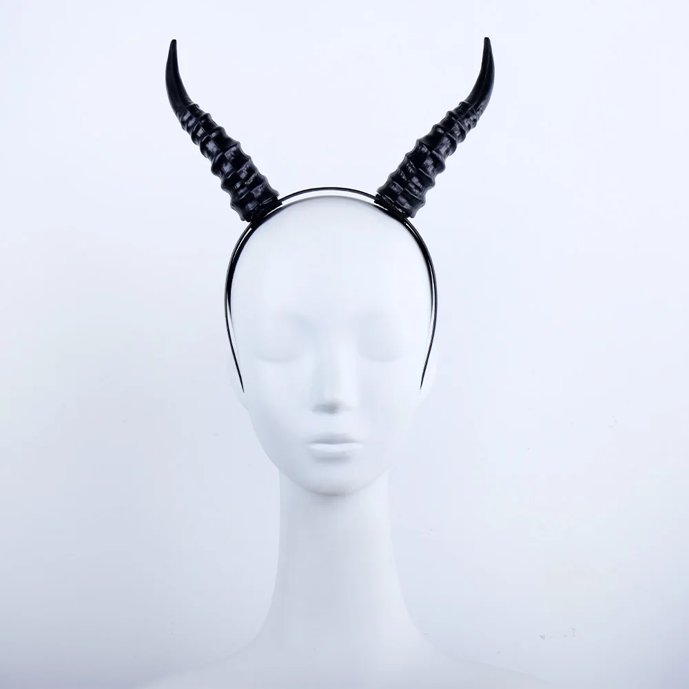 Teufel Schaf Horn Kopfschmuck Cosplay Mädchen Jungen Gothic Tier Antilope Kopfbedeckung Halloween Karneval Party Purim Kostüm Geschenke