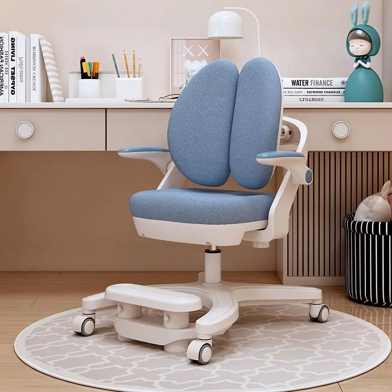 

study chair chasing back chair, primary school students' household desks and chairs, adjustable rotating gravity induction
