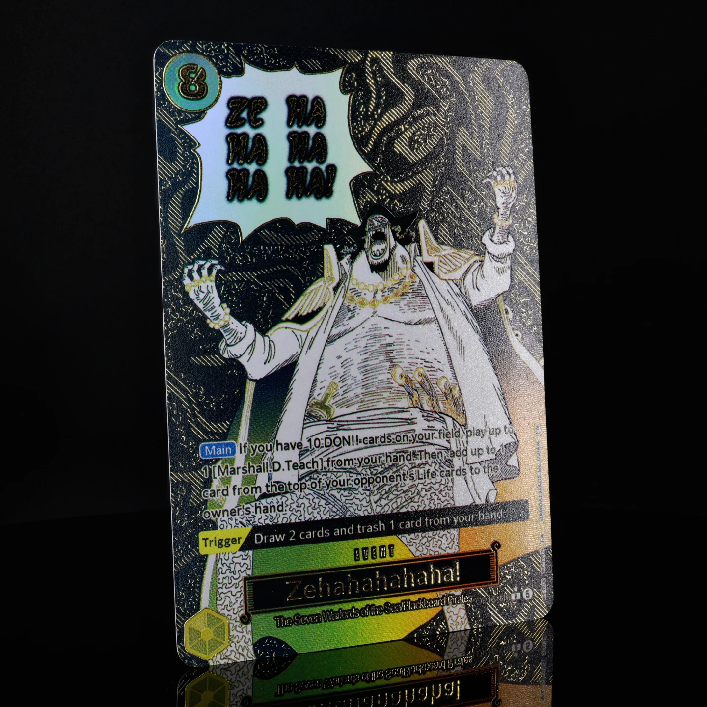 OP16-116 Zehahahahaha! Manga Event One Piece TCG OPCG OP16 English Event Card Textured Foil Card with Hot stamping process