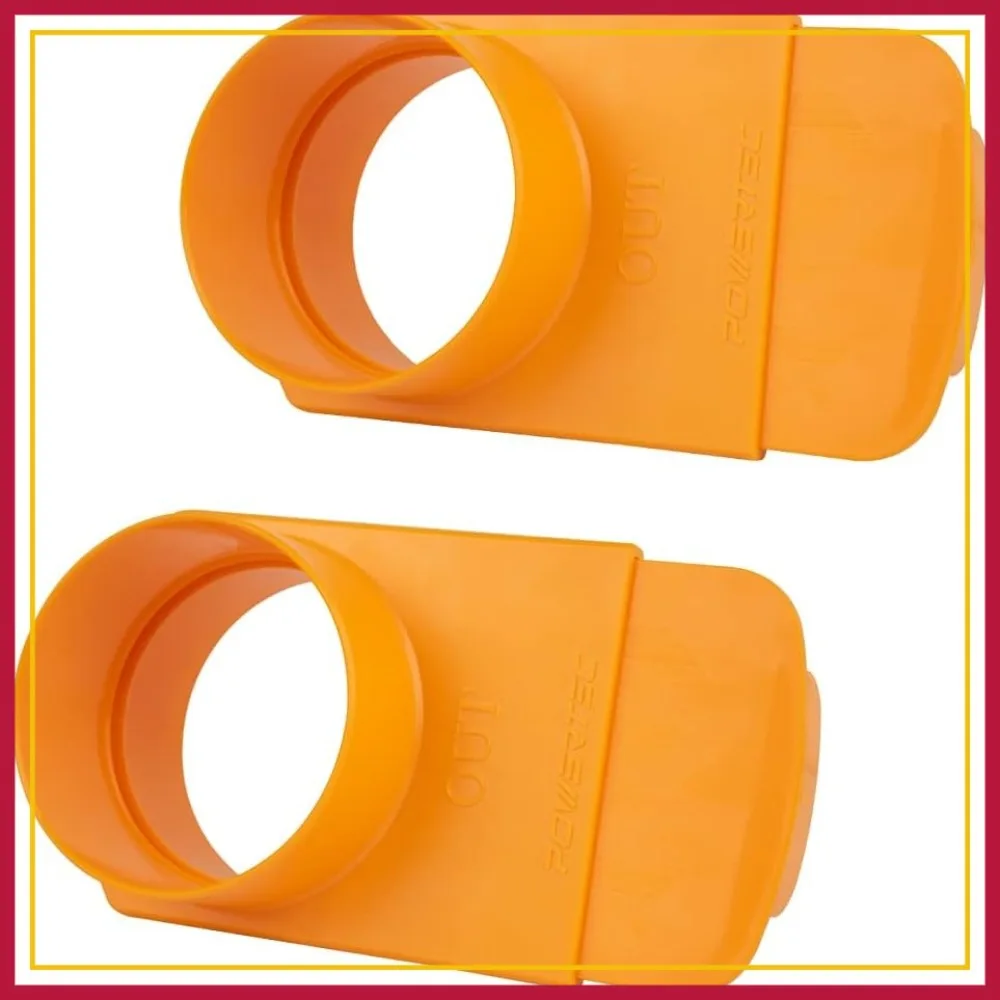 

4-Inch Integrated Blast Gate Clog Resistant, Anti Gap Tapered ABS Plastic Fitting for Dust Collection Systems, 2PK