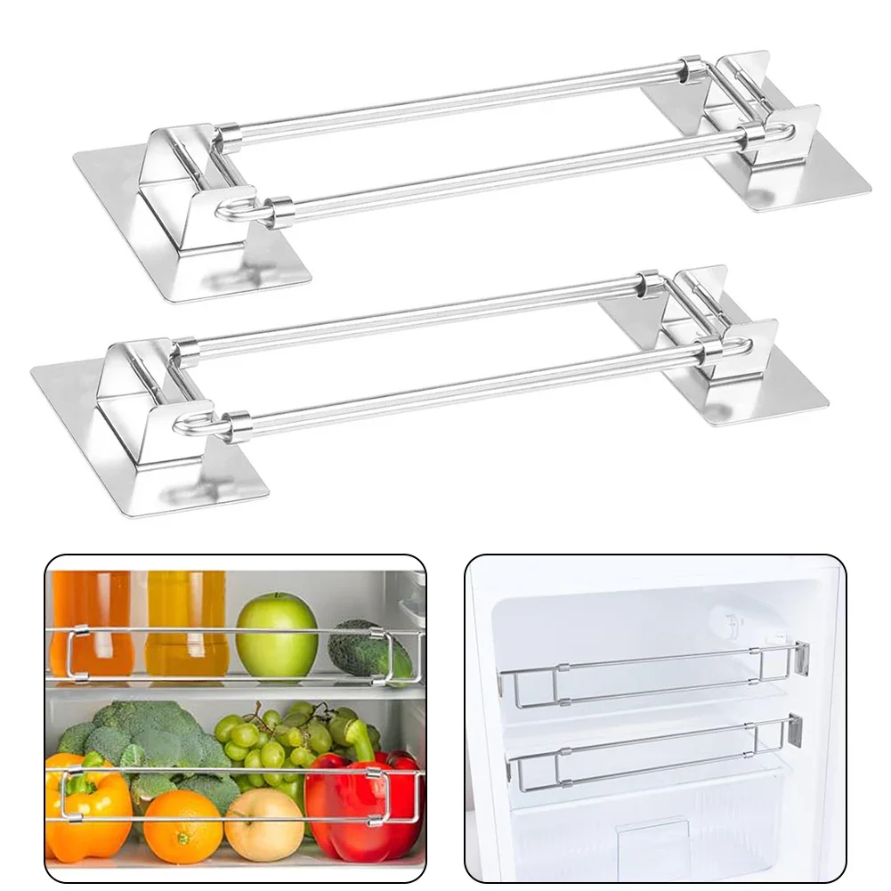 

Organize Refrigerator Bars RV Refrigerator Rods RV Travel Adjustable Size Corrosion-Resistant Easy Installation