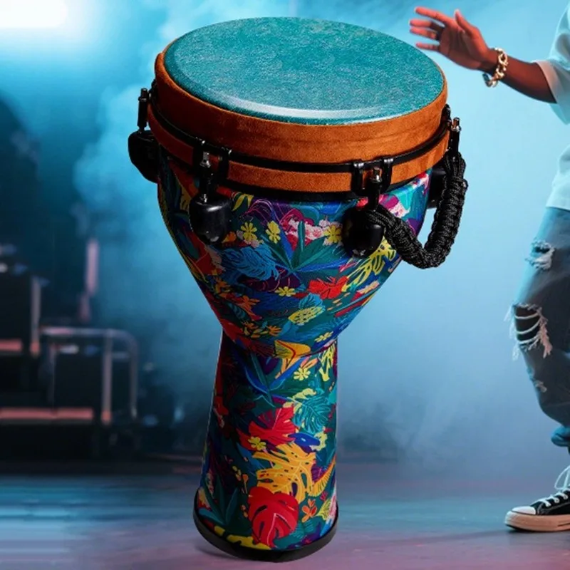 10 Polegada tambor djembe profissional adulto iniciante tambor africano 12 Polegada instrumento de percussão portátil instrumentos musicais portáteis