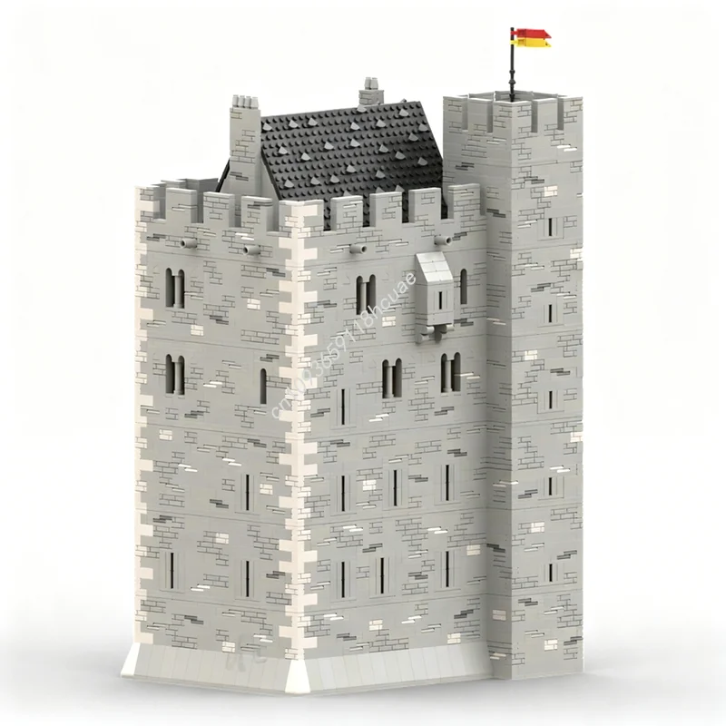 

8749 деталей MOC Caillín S: Модель замка-башни в ирландском стиле, конструктор, рождественский подарок, развивающая игрушка