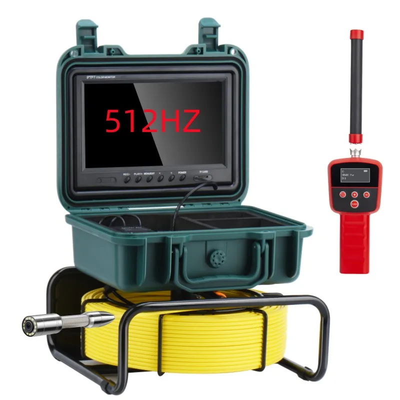 

HD IP68 Waterproof Industrial Cctv Analog Camera System 512HZ Transmitter Reception Drain Sewer Pipe Inspection Cameras